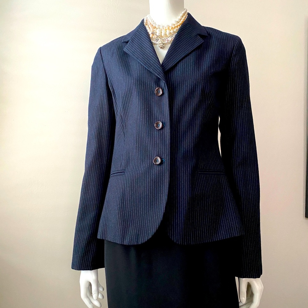 Kuhlman Italian virgin wool blazer in navy
